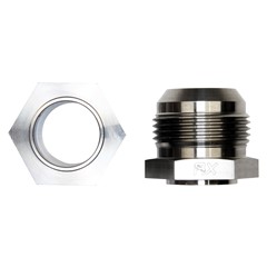 Weld Bung, -12 AN JIC Male, Hex Stainless Steel