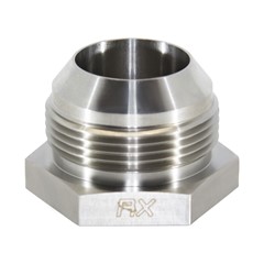 Weld Bung, -20 AN JIC Male, Hex Stainless Steel