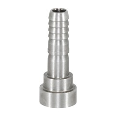 Crimp End, -4  JIC Female, 24.3mm Concave, Stainless Steel
