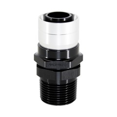Crimp Hose Fitting, Rubber -16 AN to 1" NPT Male, Black