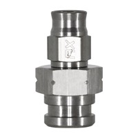 Fitting, PTFE -3 > 3/8-24 FIF, SS