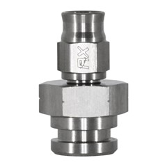 Fitting, PTFE -3 > 7/16-24 FIF, SS