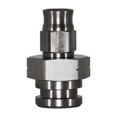 Fitting, PTFE -3 > 7/16-20 MIF, SS