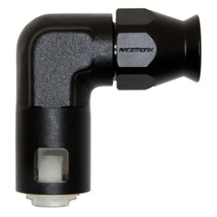 Fitting, 90° PTFE -6 Hose to 3/8" (10mm) Quick-Connect Female