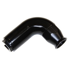 Fitting, 90° PTFE -6 Hose to 5/16" (8mm) Quick-Connect Female, CL