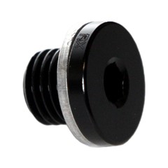 Metric Hex Plug, M10x1.25, BLACK