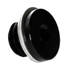 Metric Hex Plug, M12x1.75, BLACK