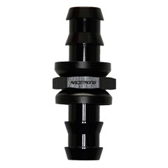 Push-Lock Barb Joiner, -8 AN to -8 AN, Black