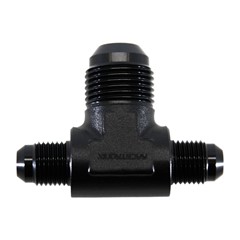 TEE, 2 x -6 AN 1 x -10 AN JIC Male, Black