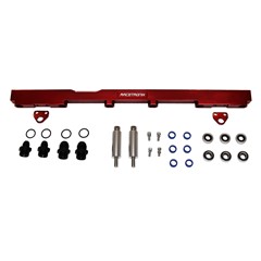 Fuel Rails, Billet Alm, Toyota 2JZ, RED