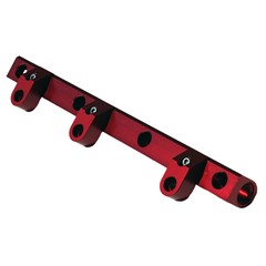 Fuel Rail, Billet Alm, EVO 1-3, RED