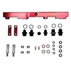 Fuel Rails, Billet Alm, Nissan SR20, RED