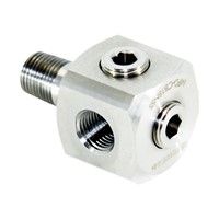 Distribution Cube, 1 x 1/8" NPTM to 5 x 1/8" NPTF, SS