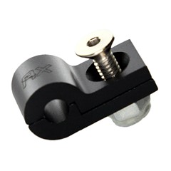 P-Clamp, Aluminum 3/16" (#8-32), Black