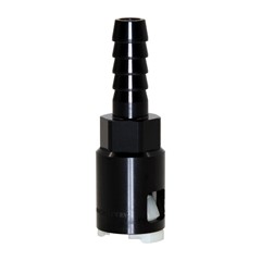 Adapter, 3/8" Quick-Connect Female to 3/8" Hose Barb, Black