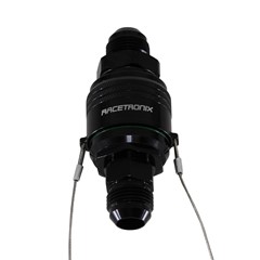Dry Break Shrouded -12 AN JIC Male, Aluminum Black