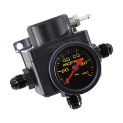 Fuel Pressure Regulator, 3 x -6 AN ORB, EFI Cartridge-type 58 PSI