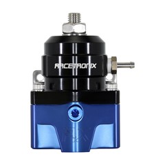 Fuel Pressure Regulator, EFI -6 AN / -6 AN, E85, Black/Blue