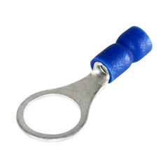 Ring Terminal, 3/8" 14-16 Ga, RB38 BLUE