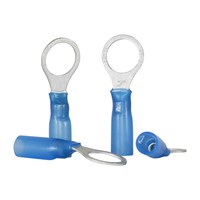 Terminal, Ring, 3/8" 14-16 AWG, HS Nylon Terminal, Ring, 3/8" 14-16 AWG, HS Nylon