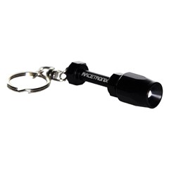 Key Chain, Flashlight Fitting, Black RX