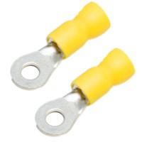 Ring Terminal, Yellow, 10-12 Gauge, #8
