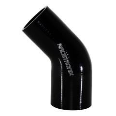 45° Si Hose Transition, 2.0-2.5", BLK