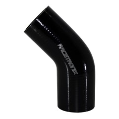 45° Si Hose Transition, 2.0-2.25", BLK