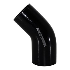 45° Si Hose Transition, 2.25-2.5", BLK