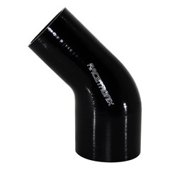 45° Si Hose Transition, 2.25-3.0", BLK