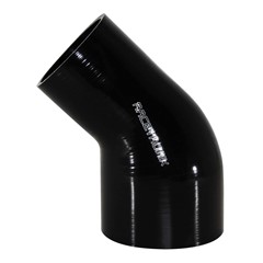 45° Si Hose Transition, 3.0-4.0", BLK