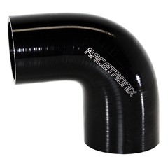 90° Si Hose Transition, 2-2.375", BLK