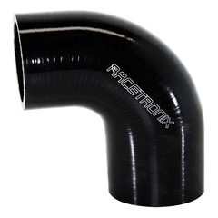 90° Si Hose Transition, 2.0-2.25", BLK