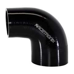 90° Si Hose Transition, 2.25-3.0", BLK