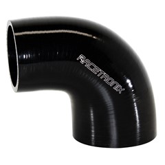 90° Si Hose Transition, 2.5-3.0", BLK