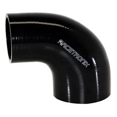 90° Si Hose Transition, 2.5-3.25", BLK