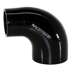 90° Si Hose Transition, 2.5-3.5", BLK