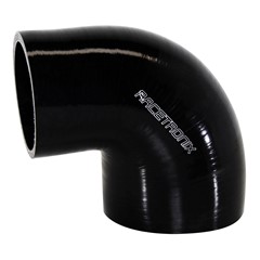 90° Si Hose Transition, 3.0-4.0", BLK