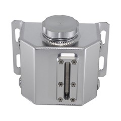 Catch Tank, 1L -6/-8 AN, Site Glass, Aluminum, Silver