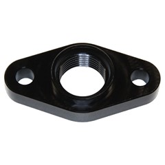 Turbo Drain, 2-Bolt -10AN 2.0", BLK