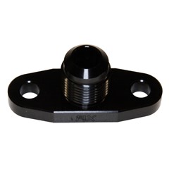 Turbo Drain, 2-Bolt -10AN 45° 2.0", BLK