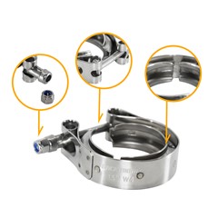 V-Band Clamp, 304SS 1.5"