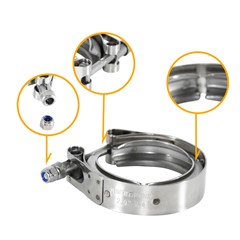 V-Band Clamp, W4 304SS 2.0"