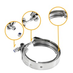 V-Band Clamp, W4 304SS 3.0" (77.0mm)
