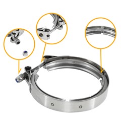 V-Band Clamp, W4 304SS 4.0" (102.4mm)