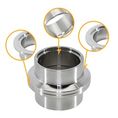 V-Band Flange Set M/F, 304SS 1.5"