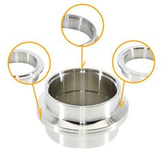 V-Band Flange Set M/F, 304SS 2.25"
