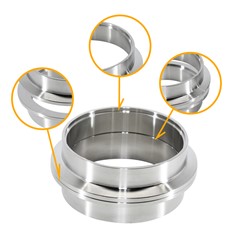 V-Band Flange Set M/F, 304SS 3.0"