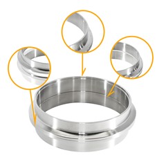 V-Band Flange Set M/F, 304SS 4.5"