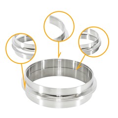 V-Band Flange Set M/F, 304SS 5.0"